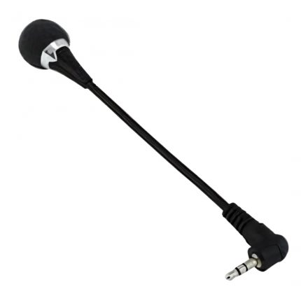 ZARWOX Flexible Mini 3.5mm Microphone for PC and Laptop Use